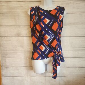 Lara S Boutique multicolor Sleeveless career NWT Blouse
